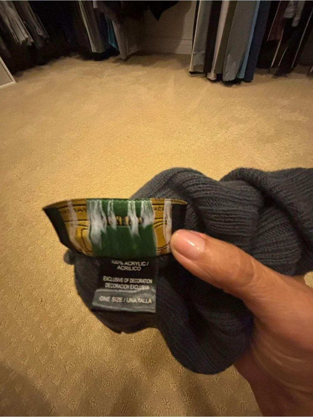DPC (Dorfman Pacific) Navy Knit Beanie Unisex